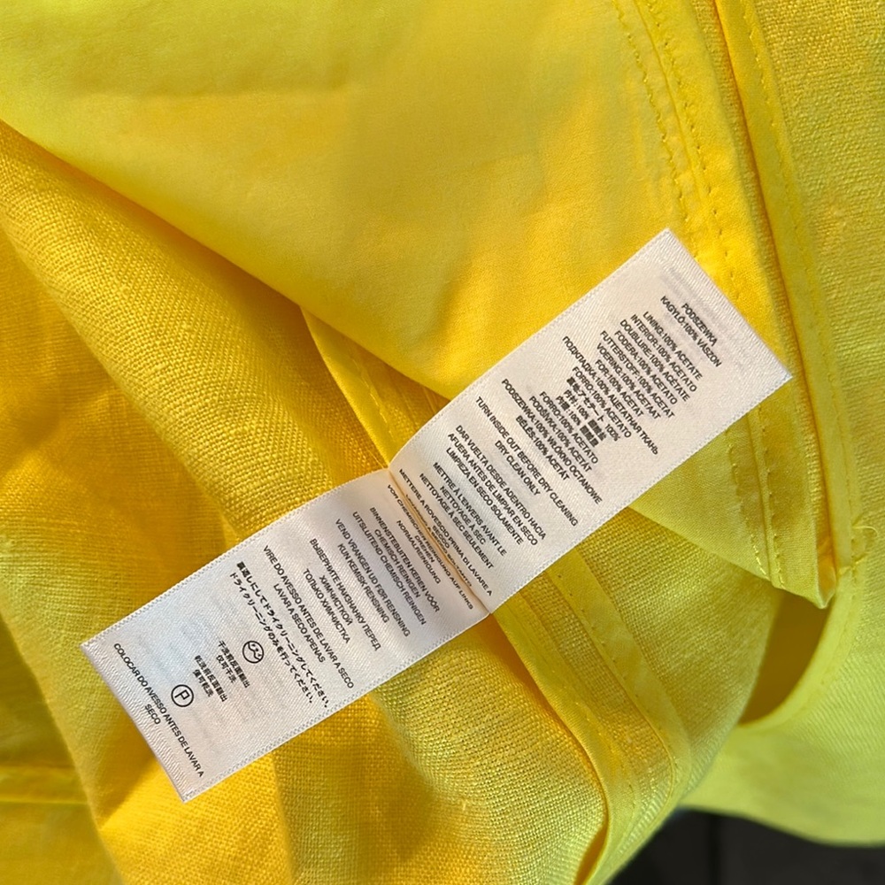 MICHAEL Michael Kors Yellow Linen Blazer - Picture 16 of 16